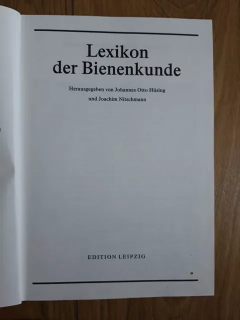 Lexikon der Bienenkunde - Imkerei