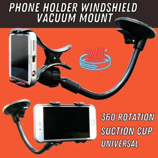 360° Car Windshield Mount Cradle Holder Stand For Mobile Cell Phone GPS iPhone x