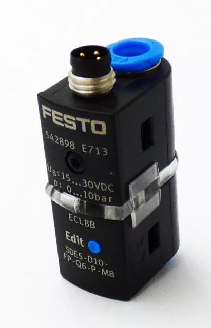 Festo SDE5-D10-FP-Q6-P-M8 542898 Sensore di pressione - inutilizzato-