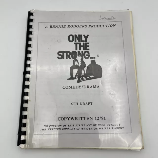 Vintage Rudy Ray Moore Only The Strong Comedy Drama 6Th Draft Dolemite Script Vintage Rudy Ray Moore Only The Strong Comedy Drama 6Th Draft Dolemite Script