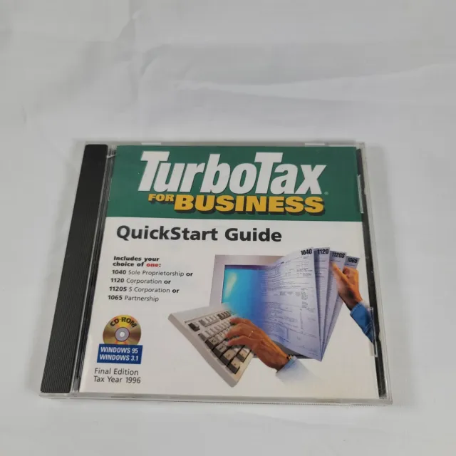 Intuit TurboTax for Business 1996 -  Windows 95 and Windows 3.1