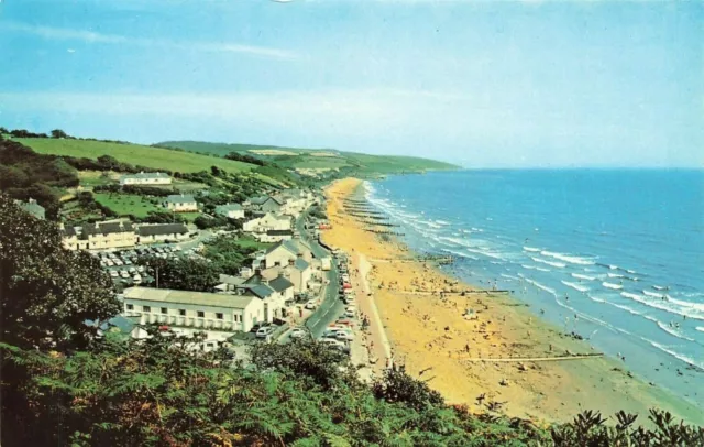 Vintage 1960s/70s Wales Postcard Beach Amroth Carmarthan Bay Pembrokeshire IM1