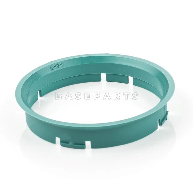 Bagues De Centrage 70,0 à 66,6 Mm - Lot De 4 En Plastique Turquoise - Pour Montage Accessoires Auto/moto