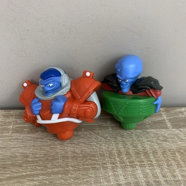 Burger King Toys Butt Ugly Martians Spinners x 2 Mike Young Productions 2000