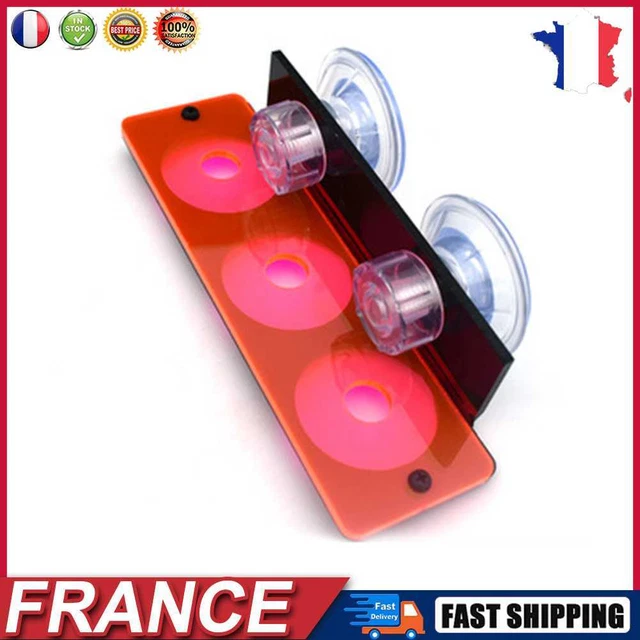Fish Tank Fluorescence Coral Frag Rack Aquarium Reef w/ Plug Holder (Red) fr