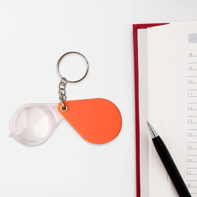 Porte-clés de décoration de cadeaux de mini loupe pour les sacs de véhicules