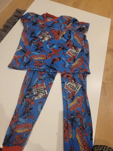 Boys Age 7 Years Spiderman Pyjamas From Matalan