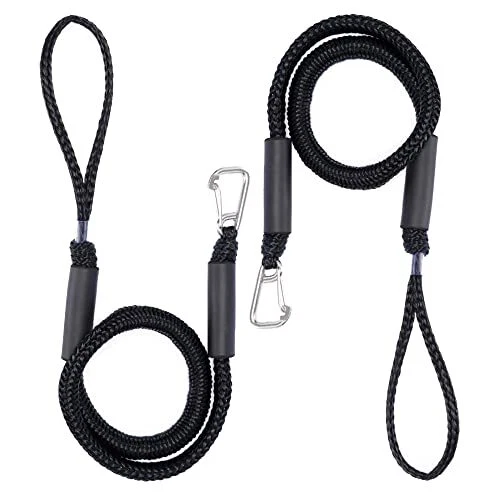 Bungee Boat Dock Line avec clip en acier inoxydable corde d'amarrage corde él...