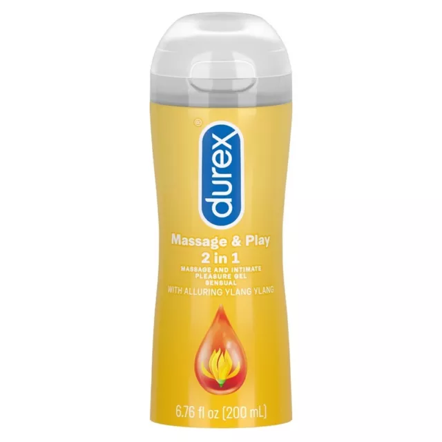 Durex Play 2in1 Sensual Ylang Lubricant * Stimulating Sex Lube 200ml/6.76 fl.oz