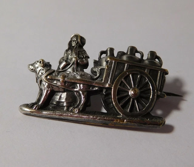 Broche Vintage Galion En Argenté Filigrane - Modèle Rare 1673 - Occasion Bon État
