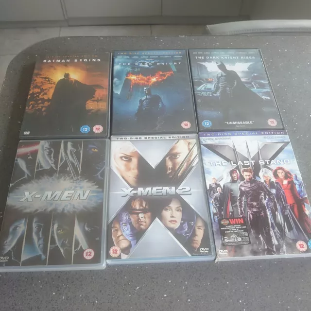 Batman And X Men Trilogy- 11 Disc Collection - Dvd - Joblot - Bundle -