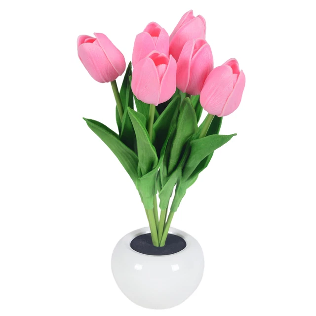 Luz floral LED, iluminación cálida, ambiente romántico, luz, artificial