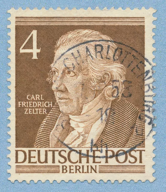 Berlin 1952, Mi.Nr.: 91,Männer aus der Geschichte Berlins,Stempel Charlottenburg