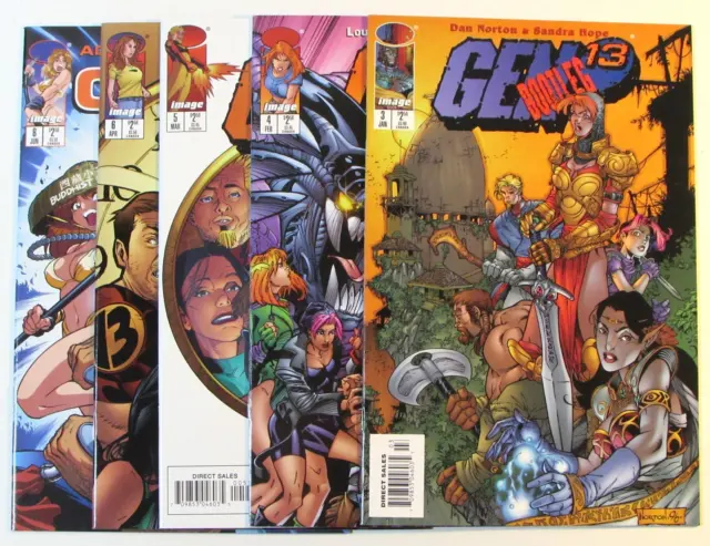 Gen 13 Bootleg Lot of 5 #3,4,5,6,8 Image Comics (1997) 1st Print Comic Books