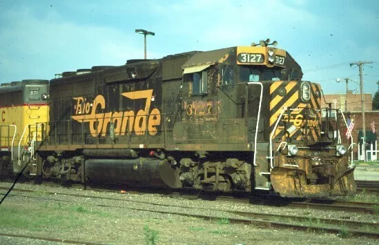 Drgw 3127 Gp-40 (Rio Grande) Duplicate Slide T16-16