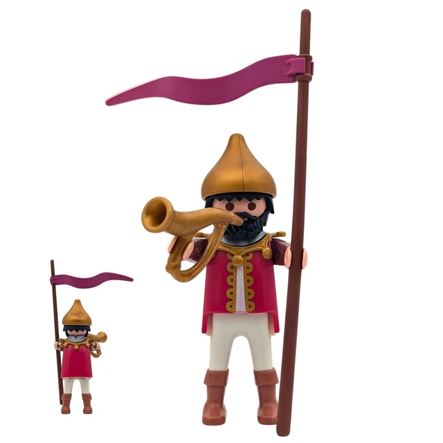 Figurine Playmobil Chevalier Médiéval Avec Torche Et Hache - Pièces Détachées - Occasion