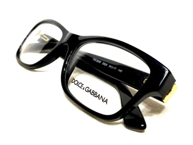 NEW Dolce & Gabbana DG3208 2525 Womens Black/Leopard Eyeglasses Frames 54/17~140