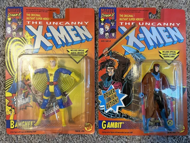 Marvel Comics X-Men The Uncanny Gambit & Banshee Toy Biz 1992