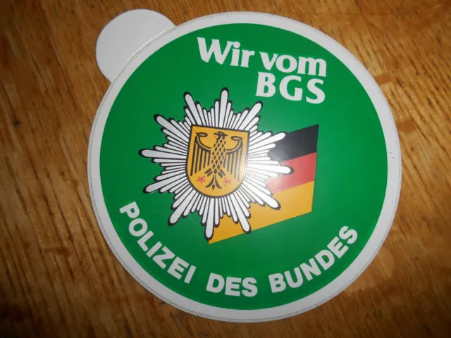 Polizei des Bundes/ Wir vom BGS Aufkleber grün Deutschland
