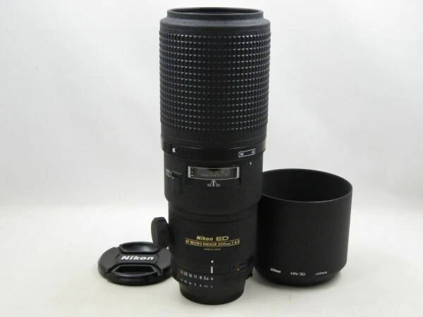 Nikon Micro-Nikkor AF 200mm f/4D ED-IF Telephoto Macro Autofocus Lens Used