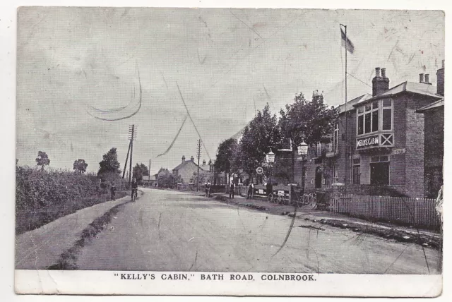 1904 Postcard Kelly’s Cabin Pub Bath Road Colnbrook Buckinghamshire by Jackson