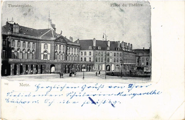 CPA AK METZ - Theaterplatz - Place du Theatre (454483)