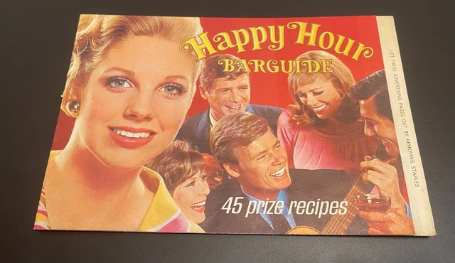 Vintage Cocktail Book HAPPY HOUR BAR GUIDE Southern Comfort Whiskey Barguide