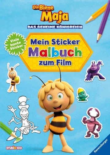 DIE BIENE MAJA: Mein Sticker-Malbuch zum Film [German] by Studio 100 ...