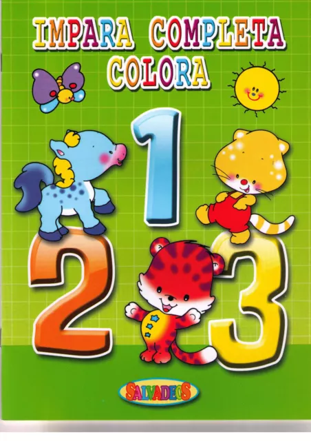 Impara completa e colora. Numeri - Salvadeos - Libro nuovo in offerta!