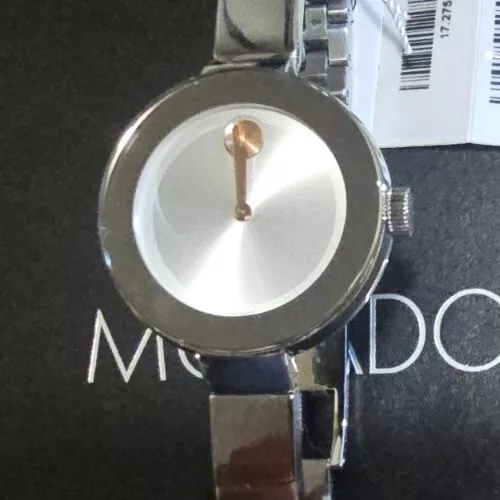 Movado Bold 3600194 Orologio Con 34mm Argento Viso & Argento Bracciale Rigido