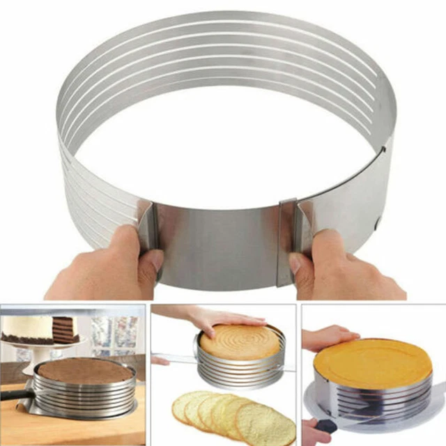 Cake Mold Round Adjustable Stainless Steel Baking Cake Ring Slicer Mousse Cutter