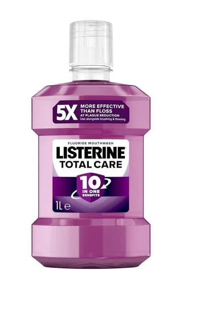"Listerine TOTAL CARE Clean Como Nuevo 1 Litro - Salud Oral y Freshne 5X"