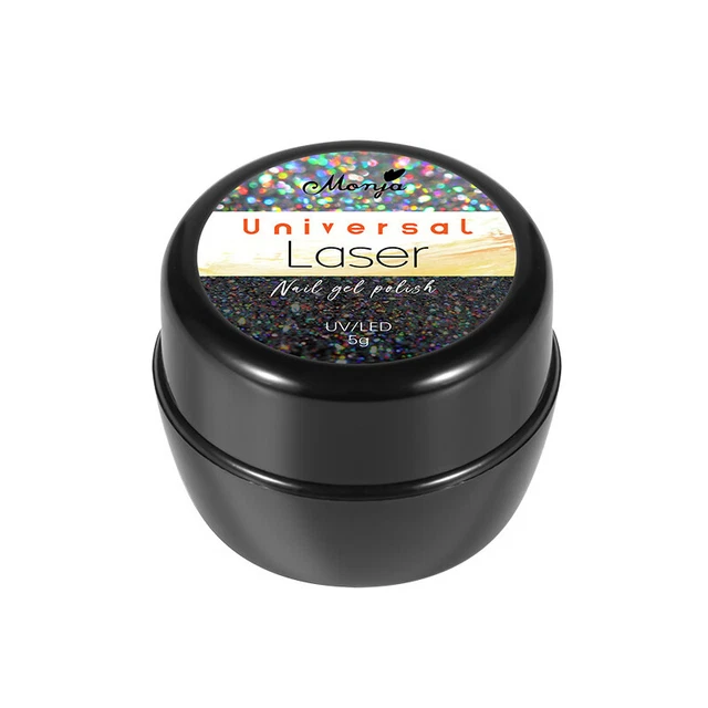 Laser Unghie Smalto Gel UV Glitter Flash Lucido Diamante