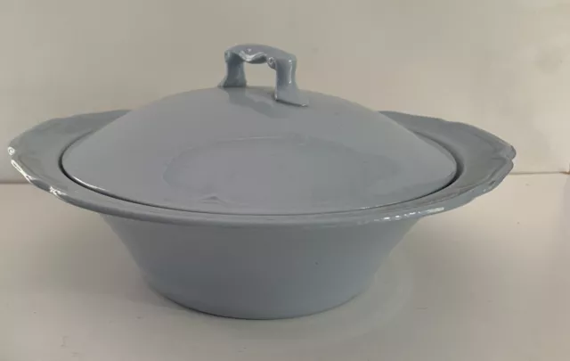 Vintage Johnson Bros Greydawn Tureen Serving Bowl Dish With Lid Utility Ware