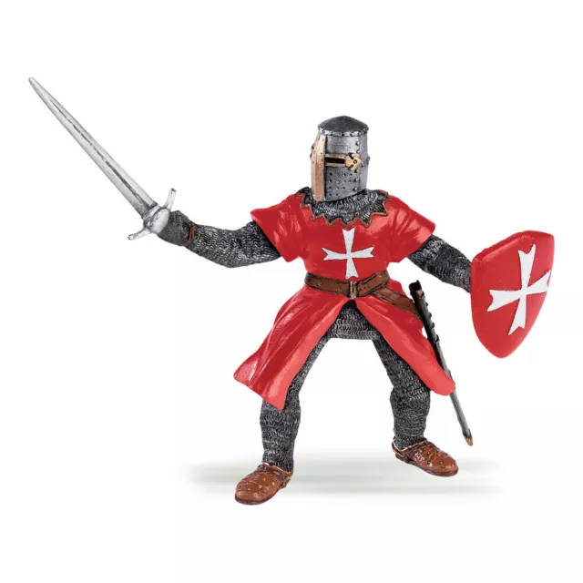 PAPO Fantasy World Knight of Malta Toy Figure, Red/Silver (39926)