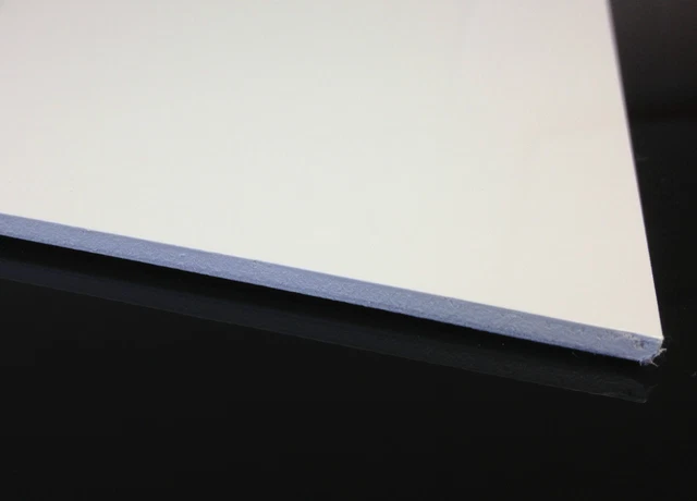 4 láminas/paneles de PVC de plástico blanco sólido de alta densidad - baño/cocina/splashback