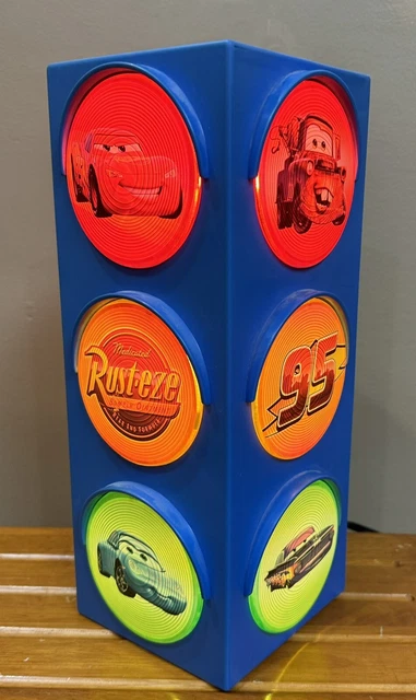 Rust Eze Lighp DISNEY PIXAR CARS Lightning McQueen Mater Rust-eze Stop Light Traffic ...