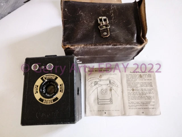 CÁMARA DE PELÍCULA CORONET BOBOX ROLL con ESTUCHE ORIGINAL e INSTRUCCIONES.