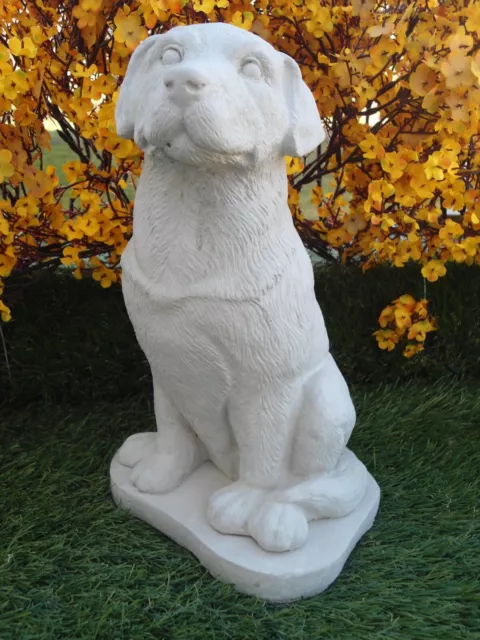 Concrete Labrador retriever Statue Garden Decor Grave Marker Monument ornament