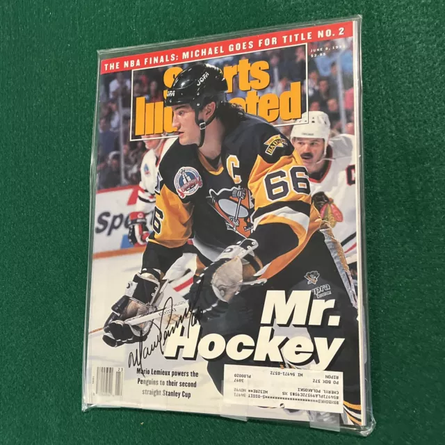 Sports Illustrated June 8, 1992 Mario Lemieux Autographed Magazine - NO COA