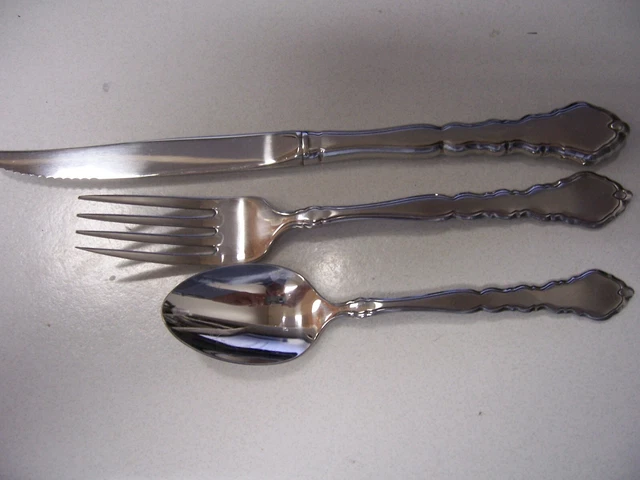 Satinique (Stainless, Community) by ONEIDA SILVER - Knife, Fork & Teaspoon