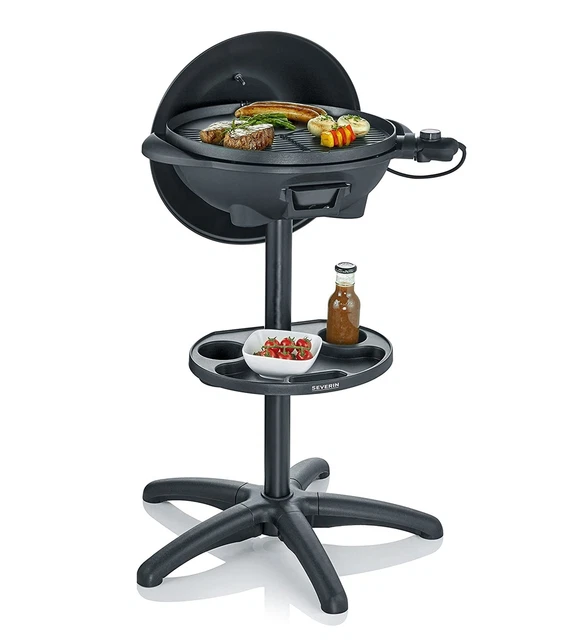 SEVERIN PG 8541 Standgrill mit Haube Barbecue-Grill Elektrogrill 2000 Watt