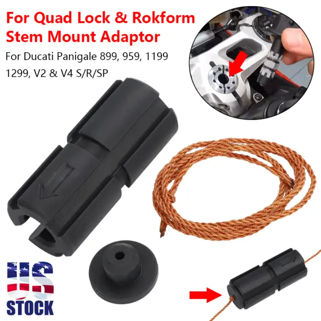 US For Quad Lock & Rokform Stem Mount Adaptor For Ducati Panigale 899 959 V2 V4