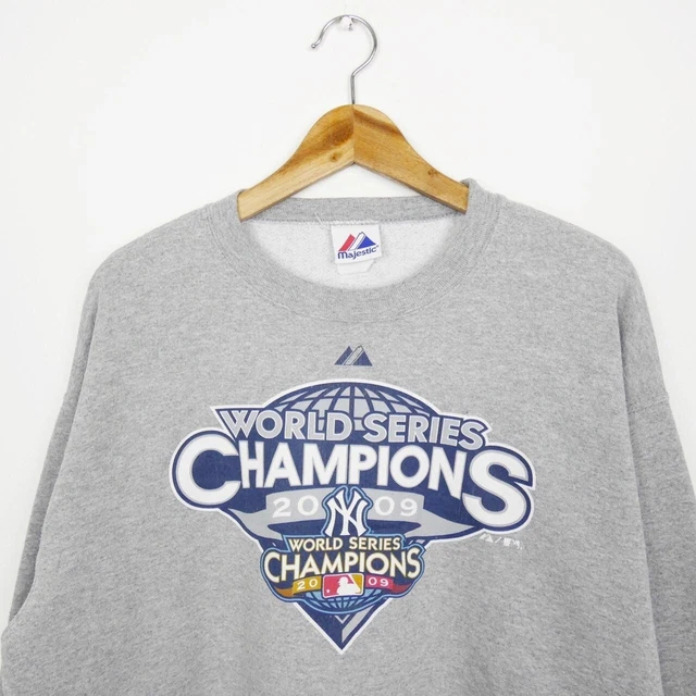 Maestosa felpa grigia girocollo New York Yankees - taglia uomo L