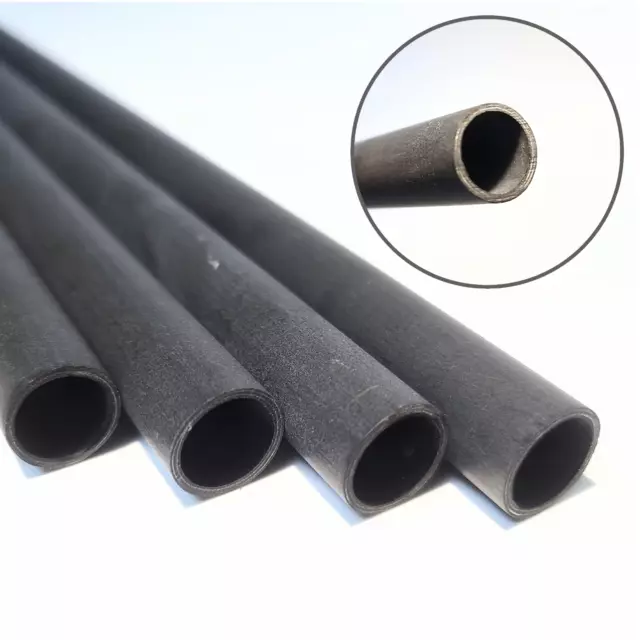 4pcs 21" Unidirectional Carbon Fiber Tubing .505"OD x .417"ID x 21"L-Matte