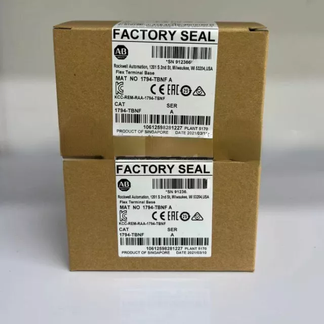 1 pcs New Factory Sealed AB 1794-TBNF SER A Flex Terminal Base Module 1794TBNF