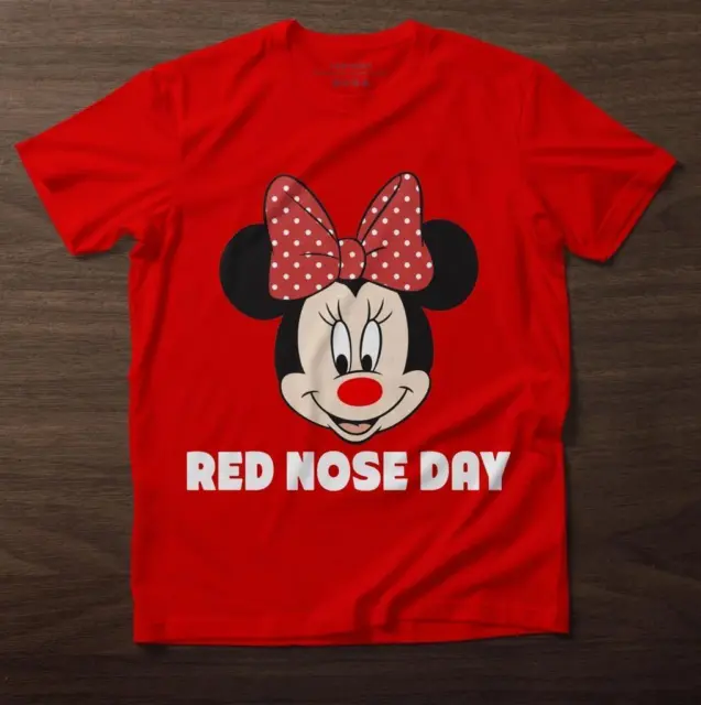 Kids Adults Unisex Red Nose Day T-Shirt 2024 Smile Comic Relief Boys Girls Funny