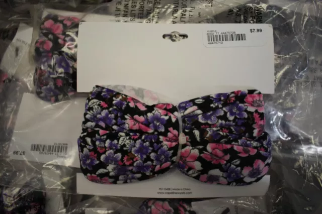 Capelli New York Women's Ditsy Floral Multi-Wear Headwrap Headband Lot of 234 3