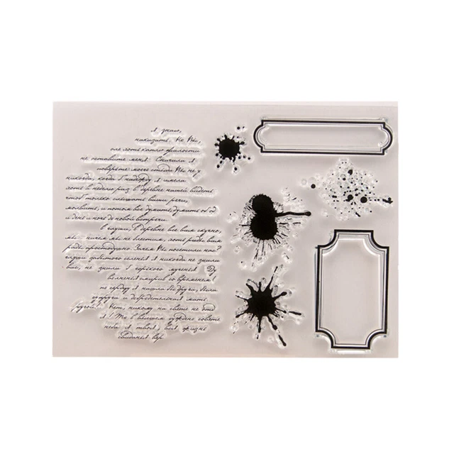 Klarer Stempel DIY Brief Sammelalbum Briefmarken Konto Buchstabe