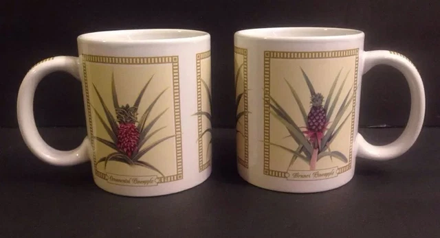 Hilo Hattie Hawaii Pineapple Mug 2 Brunei Smooth Cayenne Ornamental 2005 Maui US